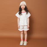 【WEB限定/りぃー×branshesコラボ】小花柄ワッフルセットアップ | ブランシェス | 詳細画像3 
