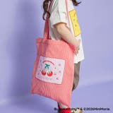 【WEB限定/BUNNI KONBINY】アップリケギンガムトートバッグ | ブランシェス | 詳細画像1