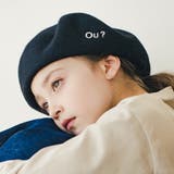 【Ou? by EDWIN】ロゴ刺繍ベレー帽 | ブランシェス | 詳細画像1