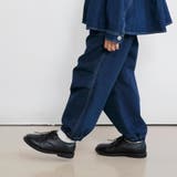 ネイビーブルー | 【Ou? by EDWIN】デニムパラシュートパンツ | ブランシェス