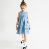 デニムティアードワンピース 軽量 デニム | ブランシェス | 詳細画像3