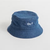 サックス | 【Ou? by EDWIN】Ou?ロゴ刺繍入りハット | ブランシェス