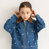 ブルー | 【Ou? by EDWIN】フラワー刺しゅうデニムジャケット | ブランシェス