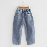 サックス | 裏起毛デニム パンツ キッズ | ブランシェス