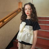 ブラック | 【Ou? by EDWIN】切替デザイン半袖Tシャツ | ブランシェス