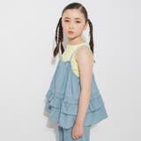 サックス | 【Ou? by EDWIN】デニムキャミチュニック | ブランシェス