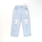 【Ou? by EDWIN】クラッシュレースデニムパンツ | ブランシェス | 詳細画像2 