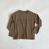 ブラウン | ブレックファースト フロントロゴプリント長袖Tシャツ | ブランシェス