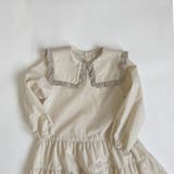 2段ティアード 配色フリルビックカラーワンピース | ブランシェス | 詳細画像2 