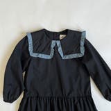 2段ティアード 配色フリルビックカラーワンピース | ブランシェス | 詳細画像4 