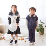 2段ティアード 配色フリルビックカラーワンピース | ブランシェス | 詳細画像6 