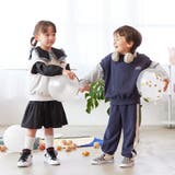 2段ティアード 配色フリルビックカラーワンピース | ブランシェス | 詳細画像7 