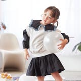 2段ティアード 配色フリルビックカラーワンピース | ブランシェス | 詳細画像8 