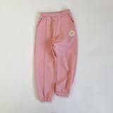 ピンク | マーガレット刺しゅうワッペン センタープレススウェットパンツ | ブランシェス