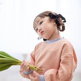 オレンジ | バイカラーバックネームつき 薄手モックネックトレーナー | ブランシェス