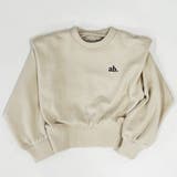 アイボリー | ワンポイント胸刺繍 パワショルトレーナー | ブランシェス