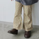 ベージュ | 【aBity select./アビティセレクト】総柄フレアロングパンツ | ブランシェス