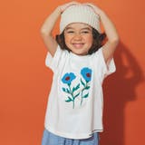 【aBity select./アビティセレクト】サガラ刺繍フラワー半袖Tシャツ | ブランシェス | 詳細画像3