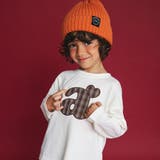 アイボリー | 【aBity select アビティセレクト】チェック柄アップリケ長袖Tシャツ | ブランシェス