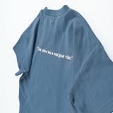 ネイビーブルー | 【男女兼用】BIGシルエットTシャツ  | ブランシェス