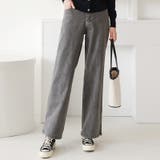 フロムハート サイドトリートウォッシュグレーワイドジーンズ韓国 韓国ファッション | BRICH | 詳細画像1 