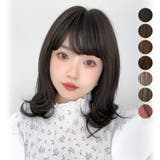 BKブラック | 「ファジーレイヤーミディ」 ウィッグ ミディアム | Brightlele