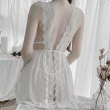 セクシー雑貨 バックオープンレーシーベビードール＆Tバックショーツセット | bright wrist  | 詳細画像7 