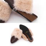 ふわもこ ファー サボ サンダル ウエッジソール | Brignton  | 詳細画像8 