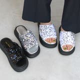 スパンコール 厚底サンダル シルバー | Brignton  | 詳細画像1 