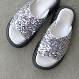 スパンコール 厚底サンダル シルバー | Brignton  | 詳細画像16 