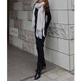 フリンジニットスカーフesutoreja マフラー スタイルアップ | BUYSENSE | 詳細画像7 