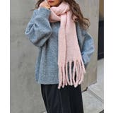 フリンジニットスカーフesutoreja マフラー スタイルアップ | BUYSENSE | 詳細画像5 