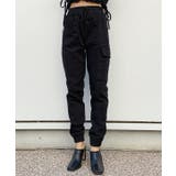 ブラック | フロントポケットカーゴパンツ esutoreja ボトム | BUYSENSE