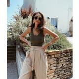 ハイウエストベルトデザインパンツ esutoreja ボトム | BUYSENSE | 詳細画像12 