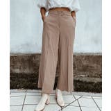 ブラウン | 9分丈リネンパンツ esutoreja ボトム | BUYSENSE