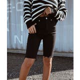 ブラック | ストレッチスリムハーフパンツ esutoreja ボトム | BUYSENSE