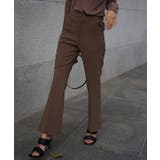 ブラウン | センターシームストレートパンツ esutoreja ボトム | BUYSENSE