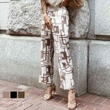 ジオメトリーデザインパンツ esutoreja ボトム | BUYSENSE | 詳細画像1