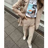 ハイウエストシンプルスラックス esutoreja ボトム | BUYSENSE | 詳細画像4