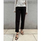ブラック | デザインポケットテーパードパンツ esutoreja ボトム | BUYSENSE