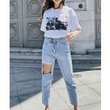 ダメージテーパードデニム esutoreja ボトム | BUYSENSE | 詳細画像3