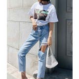 ダメージテーパードデニム esutoreja ボトム | BUYSENSE | 詳細画像4