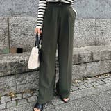 センタープレスワイドパンツ esutoreja ボトム | BUYSENSE | 詳細画像1 