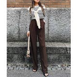 センタープレスワイドパンツ esutoreja ボトム | BUYSENSE | 詳細画像4 