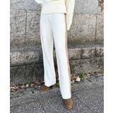 ブラウン | ラインニットパンツ esutoreja ボトム | BUYSENSE