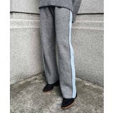 ブルー | ラインニットパンツ esutoreja ボトム | BUYSENSE