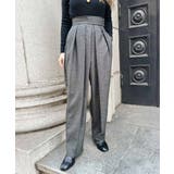 グレー | ウエストデザインワイドパンツ esutoreja ボトム | BUYSENSE