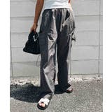 チャコール | サイドカットリボンパンツesutoreja ボトム レディース トレンド | BUYSENSE