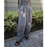 グレー | ワイドテーパードパンツesutoreja ボトム レディース トレンド | BUYSENSE