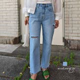 クラッシュダメージデニムesutoreja ボトム スタイルアップ | BUYSENSE | 詳細画像1